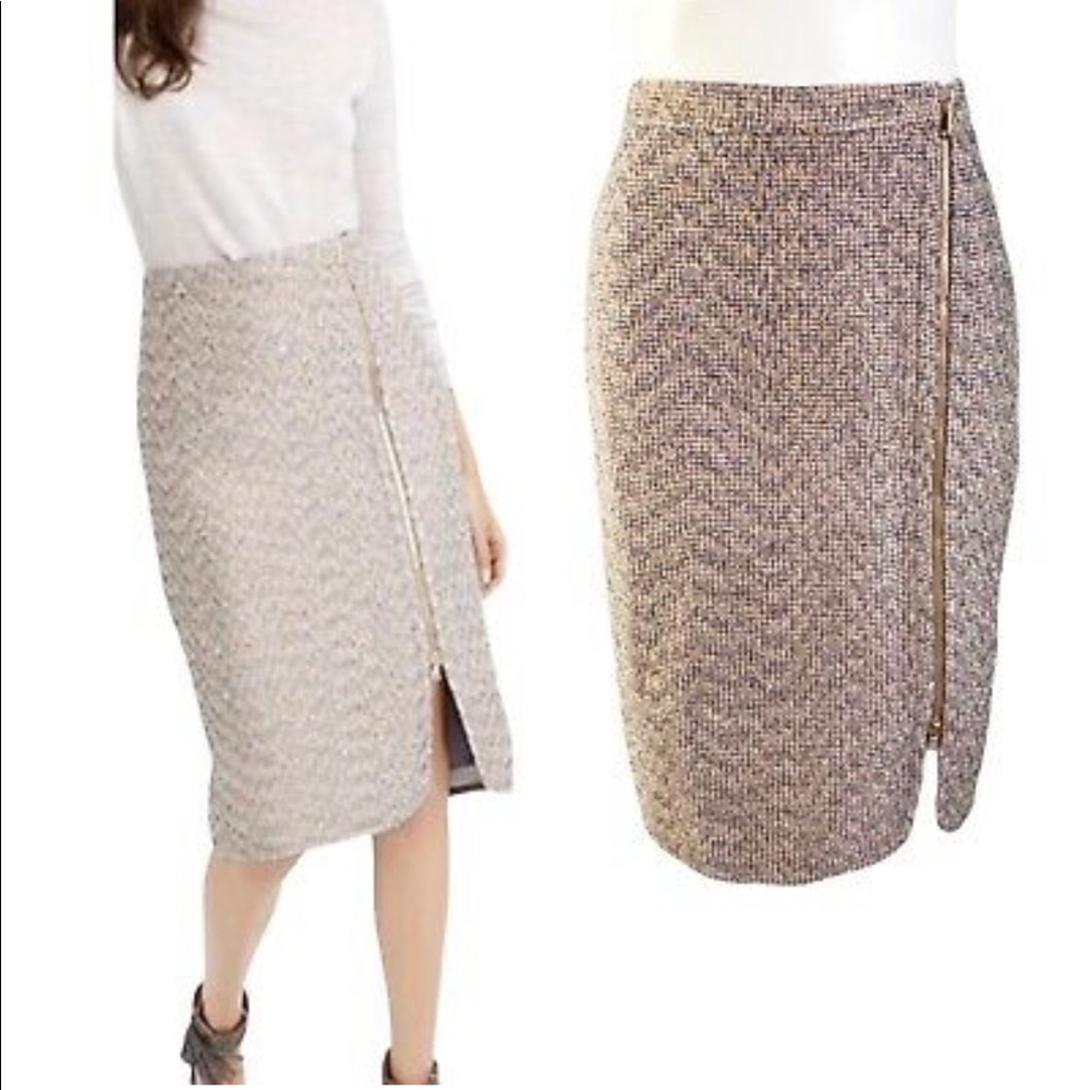 J.Crew sparkle midi skirt